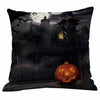 Halloween Home Decoration Accessories For Sofa Car Chair Cartoon Skull Printed Cushion Cover Pumpkin Home Decor Pillow Case