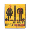 Halloween Horror Bloody Restroom Bathroom Door Sign Decoration Festive Party Supplies