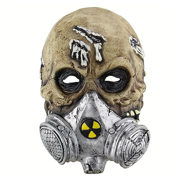 Halloween Horror Mask New Biochemical Gas Mask Latex Skull Cover Full Face Halloween Dance Party