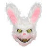 Halloween Horror Mask Prank Evil Bloody Rabbit Mask Plush Animal Bunny Scary Mask Plush Toy Horror Killer for Party Costume
