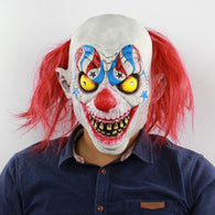 Halloween Horror Sorcerer Clown Mask Latex Full Face Mask For Masquerade Halloween Party Escape Dress Up Party Mask for Adult