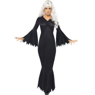 Halloween Horror Tight Plus Size Skeleton Leotard Ghost Party Performance Costume Cosplay Trumpet Sleeve Dress