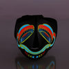 Halloween LED Masks Clothing Big Terror Masks Cold Light Helmet Fire Festival Party Glowing Dance Steady On Driver