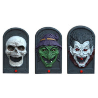 Halloween Light Up Eyeball Skull Doorbell Talking Scary Sounds For Party Bar Door Decorations Kids Gift Toys Skull HeadCM