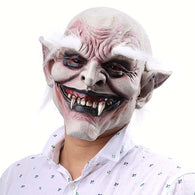Halloween Mask Creepy Scary Terror Costume With White Hair For Adults Party Horror Prop Halloween Cosplay Terrifying Supplies