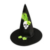 Halloween Masquerade Party Hat Performance Cosplay Cap Halloween Supplies Witch Decorative Cap Skeleton Spider Feather Costume