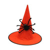 Halloween Masquerade Party Hat Performance Cosplay Cap Halloween Supplies Witch Decorative Cap Skeleton Spider Feather Costume