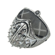 Halloween Mysterious Stage Mask With Rivets Cool Street Style For Man Black Gold Party Face Plastic Masks Accessories