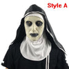 Halloween Nun Mask Scared Female Face Wig Celebrations Theme Party Cosplay Bar Performances Night Performances Carnival Personal