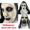 Halloween Nun Mask Scared Female Face Wig Celebrations Theme Party Cosplay Bar Performances Night Performances Carnival Personal