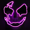 Halloween Panic Mask Night Atmosphere Decorative Full Face Mask Men Women Wear LED Light-emitting Ghoststep Mask Horror Decor