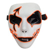 Halloween Panic Mask Night Atmosphere Decorative Full Face Mask Men Women Wear LED Light-emitting Ghoststep Mask Horror Decor