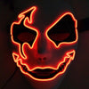 Halloween Panic Mask Night Atmosphere Decorative Full Face Mask Men Women Wear LED Light-emitting Ghoststep Mask Horror Decor