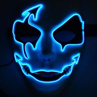 Halloween Panic Mask Night Atmosphere Decorative Full Face Mask Men Women Wear LED Light-emitting Ghoststep Mask Horror Decor