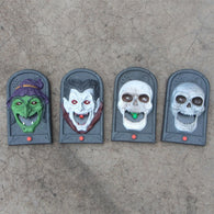 Halloween  Party Decoration Props Horror Doorbell Skull Witch Vampire Glowing Tricky Toy Halloween Sound And Light Doorbell