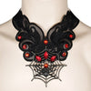 Halloween Pendant Choker Jewelry Accessories Lace Bat Necklace Retro Gothic Lolita for women girls gift