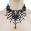 Halloween Pendant Choker Jewelry Accessories Lace Bat Necklace Retro Gothic Lolita for women girls gift