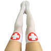 Halloween Sexy Fishnet Festival Nurse Stockings mascaras Women Cable Extra Long Boot Party Knee Socks Decoration Women Girl Prop