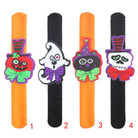 Halloween Slap Bracelets Hand Ring Wristband Halloween Birthday Party Favors Supplies For Kids Adults Wrist Decoration