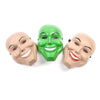 Halloween Smile Mask Cosplay Scary Full Face Covered Masks Cosplay Prank Props Smile Green Man Mask