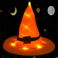 Halloween Witch Hat Caps LED Light Blinking Party Decoration Adult Womens Witch Hat For Halloween Costume Accessory Caps aug29