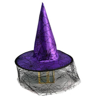 Halloween Witch Hat Happy Children's Day Performance Hat & Magician Cloak Pentagram Witch Halloween Cloak For Cosplay