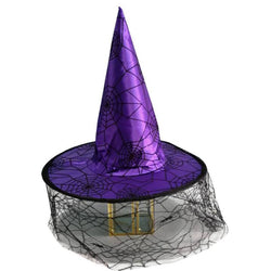Halloween Witch Hat Happy Children's Day Performance Hat & Magician Cloak Pentagram Witch Halloween Cloak For Cosplay