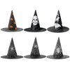 Halloween Witch Hats Masquerade Pumpkin Spider Web Wizard Hat Adult Kids Cosplay Costume Accessories Party Fancy Dress Decor
