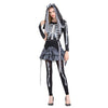 Halloween Women Vintage Gothic Dress 2020 Winter Fashion Print Casual Long Sleeve Cosplay Armored Bride Dress vestidos mujer