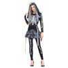 Halloween Women Vintage Gothic Dress 2020 Winter Fashion Print Casual Long Sleeve Cosplay Armored Bride Dress vestidos mujer