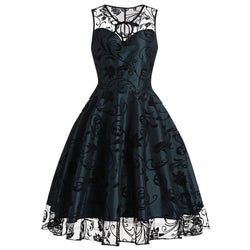 Halloween Women Vintage dress Large Size 2020 New Casual Sleeveless Sexy Lace Casual Evening Party Dress vestidos mujer