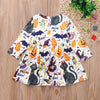Halloween dress Toddler Infant Baby Girls Cartoon Animals Print Dress Halloween Costume Outfits vestido infantil vestido #06