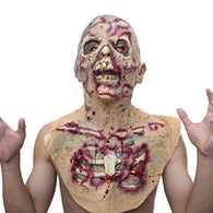 HalloweenHorror Latex Zombie Mask Props Realistic Zombie Dress Up Masquerade Halloween Festive Party Ghost Scary Masks