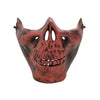 Holloween Mask TPU Half Mask Halloween Half Face Skull Protective Mask For Cycling CS Military Gaming Resistant