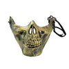 Holloween Mask TPU Half Mask Halloween Half Face Skull Protective Mask For Cycling CS Military Gaming Resistant