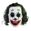 Horror! Halloween Scary Clown Mask Long Hair Ghost Scary Mask Props Grudge Ghost Hedging Zombie Mask Realistic Latex Masks