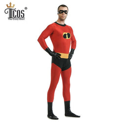 Incredibles Costume Man Cosplay Costumes Adult Lycra Suit Spandex Zentai Bodysuit Halloween Birthday Carnival Party Tight