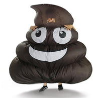 Inflatable Giant Poop Emoji Costume for Adult Kids Halloween Party Game One size Fit Most Height 150 cm Up