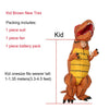 JYZCOS Adult Kid Inflatable Dinosaur Costume t-rex Costume Halloween Party Costumes for Women Men Jurassic World Cosplay Costume