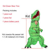 JYZCOS Adult Kid Inflatable Dinosaur Costume t-rex Costume Halloween Party Costumes for Women Men Jurassic World Cosplay Costume