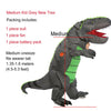 JYZCOS Adult Kid Inflatable Dinosaur Costume t-rex Costume Halloween Party Costumes for Women Men Jurassic World Cosplay Costume