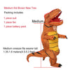 JYZCOS Adult Kid Inflatable Dinosaur Costume t-rex Costume Halloween Party Costumes for Women Men Jurassic World Cosplay Costume