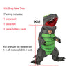 JYZCOS Adult Kid Inflatable Dinosaur Costume t-rex Costume Halloween Party Costumes for Women Men Jurassic World Cosplay Costume