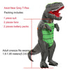 JYZCOS Adult Kid Inflatable Dinosaur Costume t-rex Costume Halloween Party Costumes for Women Men Jurassic World Cosplay Costume