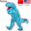 JYZCOS Adult Kid Inflatable Dinosaur Costume t-rex Costume Halloween Party Costumes for Women Men Jurassic World Cosplay Costume