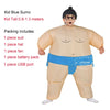 JYZCOS Halloween Purim Costume Inflatable Sumo Suit Sumo Wrestling Suit Kids Unisex Boys Girls Wrestler Fancy Dress Outfit