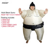 JYZCOS Halloween Purim Costume Inflatable Sumo Suit Sumo Wrestling Suit Kids Unisex Boys Girls Wrestler Fancy Dress Outfit