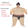 JYZCOS Halloween Purim Costume Inflatable Sumo Suit Sumo Wrestling Suit Kids Unisex Boys Girls Wrestler Fancy Dress Outfit