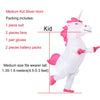 JYZCOS Inflatable Unicorn Costumes for Kids Adult Fancy Dress Ride Horse Suit Halloween Purim Carnival Party Boys Girls Outfit