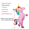 JYZCOS Inflatable Unicorn Costumes for Kids Adult Fancy Dress Ride Horse Suit Halloween Purim Carnival Party Boys Girls Outfit